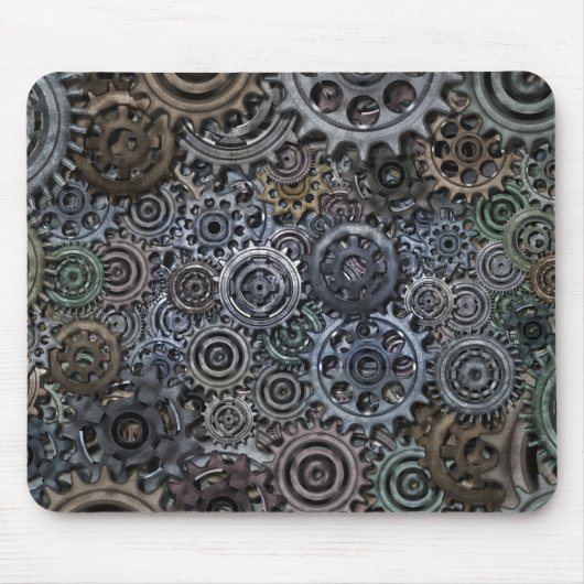 Metaal tandwielontwerp muismat (Voorkant)
