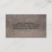 Metaal textuur | Visitekaartje QR-code monogram (Achterkant)