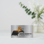 Metaal van de opsteller van de opgravator visitekaartje (Staand voorkant)