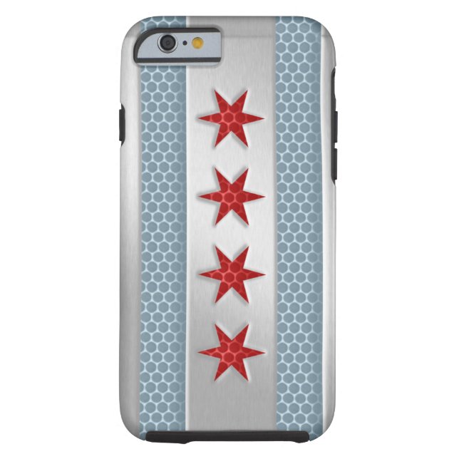 Metaal van de vlag van Chicago Case-Mate iPhone Case (Achterkant)