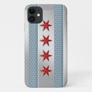 Metaal van de vlag van Chicago Case-Mate iPhone Case