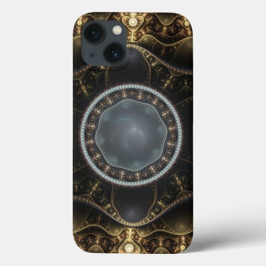 Metaal Versierd Fractal Steampunk Afbeelding Case-Mate iPhone Case (Achterkant)