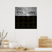 Metaal Vietnamees Chinees Ox - Nieuw jaar 2021 Age Poster (Keuken)