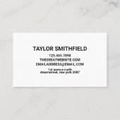 Metaal Visitekaartje (Achterkant)