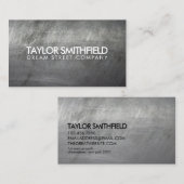 Metaal  visitekaartje (Voorkant / Achterkant)