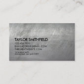 Metaal  visitekaartje (Achterkant)