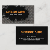 Metaal Visitekaartje - Wegwijzers voor de automobi (Voorkant / Achterkant)