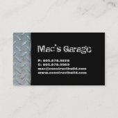 Metaal voor automatische Visitekaartje bouwcontrac (Achterkant)