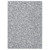 Metaal Zilver Glitter Klembord (Achterkant)