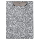 Metaal Zilver Glitter Klembord (Voorkant)