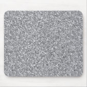 Metaal Zilver Glitter Muismat (Voorkant)