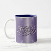 Metaal Zilver Moeder Paarse Mok (Links)