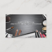 Metaal Zilvergeborsteld Visitekaartje (Achterkant)