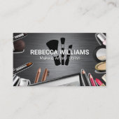 Metaal Zilvergeborsteld Visitekaartje (Voorkant)