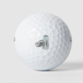 Metaal zout en peper shakers golfballen (Voorkant)