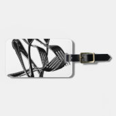 Metaalachtig Bagagelabel (Voorkant horizontaal)