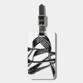 Metaalachtig Bagagelabel (Voorkant verticaal)