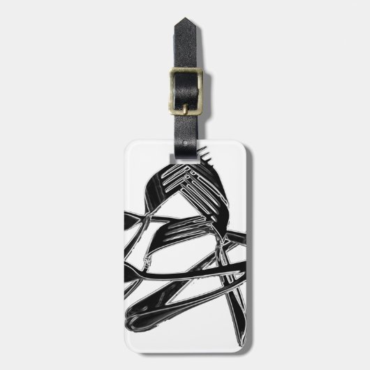 Metaalachtig Bagagelabel (Voorkant verticaal)