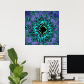 Metaalachtig Blauwgroen oog Poster (Thuiskantoor)