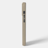 Metaalachtig Bleek GoudTextuur RVS-Uiterlijk Case-Mate iPhone Case (Achterkant / Links)