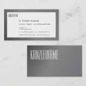 Metaalachtig effect visitekaartje (Voorkant / Achterkant)