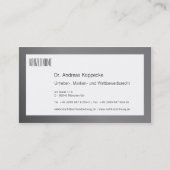 Metaalachtig effect visitekaartje (Voorkant)