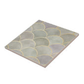 Metaalachtig gladde kunstdeco-ventilatorpatroon, D Tegeltje (Zijkant)