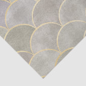 Metaalachtig gladde kunstdeco-ventilatorpatroon, D Tissuepapier (Detail)