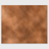 Metaalachtig glas van koper, minimaal Abstract gla Cadeaupapier (Vlak)