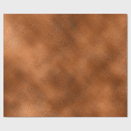 Metaalachtig glas van koper, minimaal Abstract gla Cadeaupapier (Vlak)