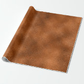 Metaalachtig glas van koper, minimaal Abstract gla Cadeaupapier (Uitgerold)