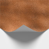 Metaalachtig glas van koper, minimaal Abstract gla Cadeaupapier (Hoek)