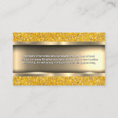 Metaalachtig Goud | Goud Glitters Visitekaartje (Achterkant)