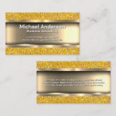 Metaalachtig Goud | Goud Glitters Visitekaartje (Voorkant / Achterkant)