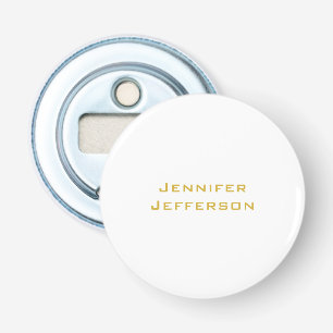 Metaalachtig Goud & Witte Professionele Moderne El Button Flesopener