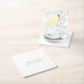 Metaalachtig Goud & Witte Professionele Moderne El Kartonnen Onderzetters (Insitu)