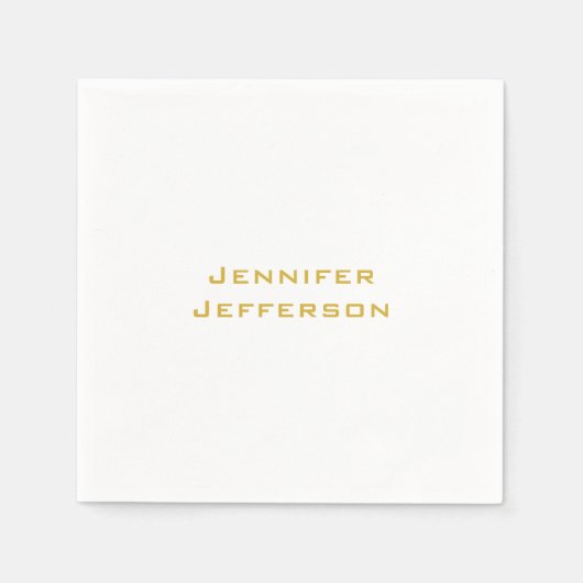 Metaalachtig Goud & Witte Professionele Moderne El Servet (Voorkant)