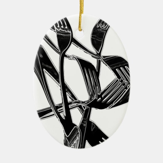 Metaalachtig Keramisch Ornament (Voorkant)