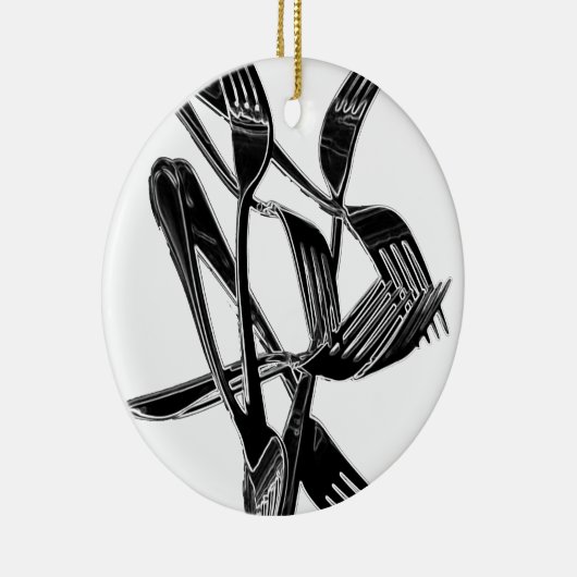 Metaalachtig Keramisch Ornament (Rechts)