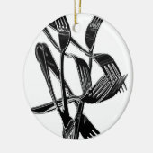 Metaalachtig Keramisch Ornament (Links)