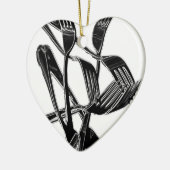 Metaalachtig Keramisch Ornament (Links)