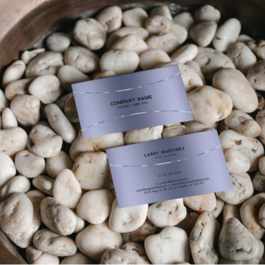 Metaalachtig licht paars afbeelding met textuur visitekaartje