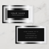 Metaalachtig lijst luxueus visitekaartje (Voorkant / Achterkant)