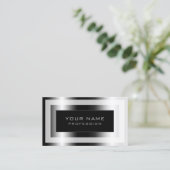 Metaalachtig lijst luxueus visitekaartje (Staand voorkant)