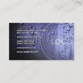 Metaalachtig natte autooppervlak visitekaartje (Achterkant)