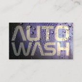 Metaalachtig natte autooppervlak visitekaartje (Voorkant)