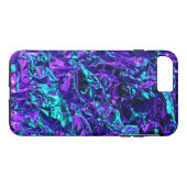 Metaalachtig Paars en Blauwgroen Case-Mate iPhone Case (Achterkant (Horizontaal))