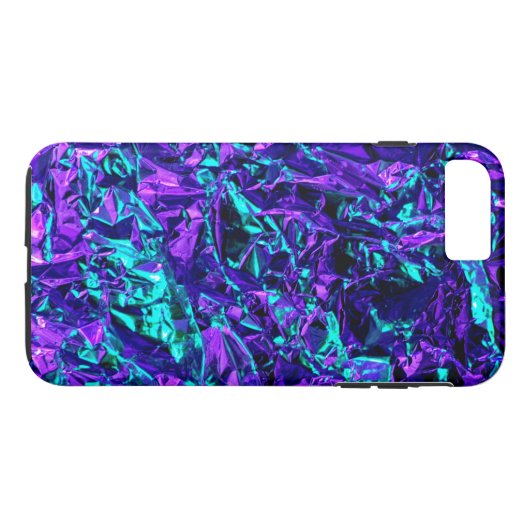 Metaalachtig Paars en Blauwgroen Case-Mate iPhone Case (Achterkant (Horizontaal))