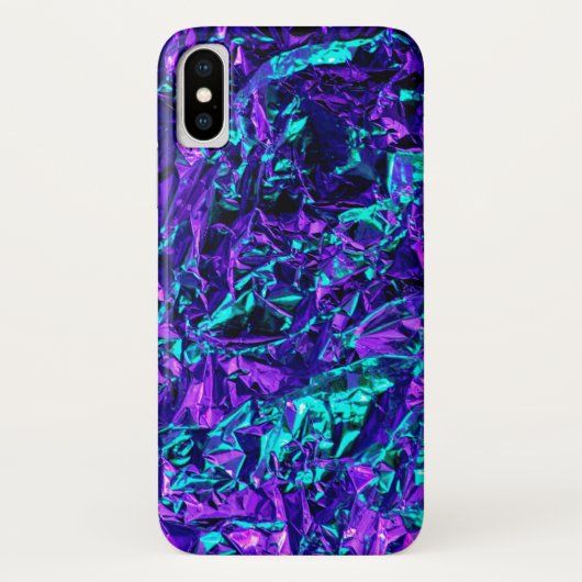 Metaalachtig Paars en Blauwgroen Case-Mate iPhone Case (Achterkant)
