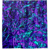 Metaalachtig Paars en Blauwgroen Douchegordijn (Voorkant)